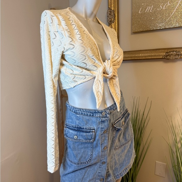 ANDIE SWIM THE CRETE JACKET GARDENIA WHITE LARGE NWT - Picture 7 of 8